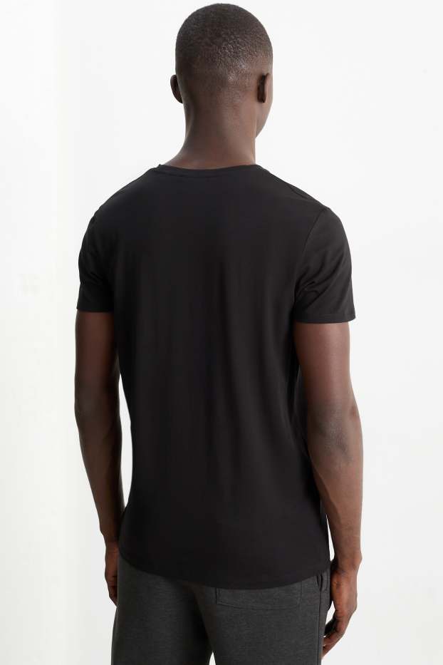 Uomo - T-shirt - slim fit - Flex - nero