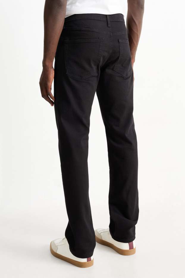 Pánské - Straight jeans - LYCRA® - černá