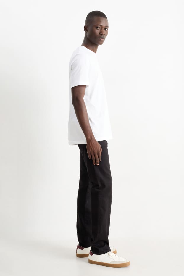 Pánské - Straight jeans - LYCRA® - černá