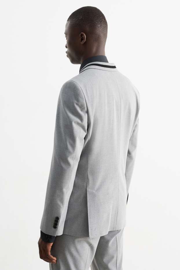 Men - Mix-and-match tailored jacket - slim fit - Flex - LYCRA® - gray