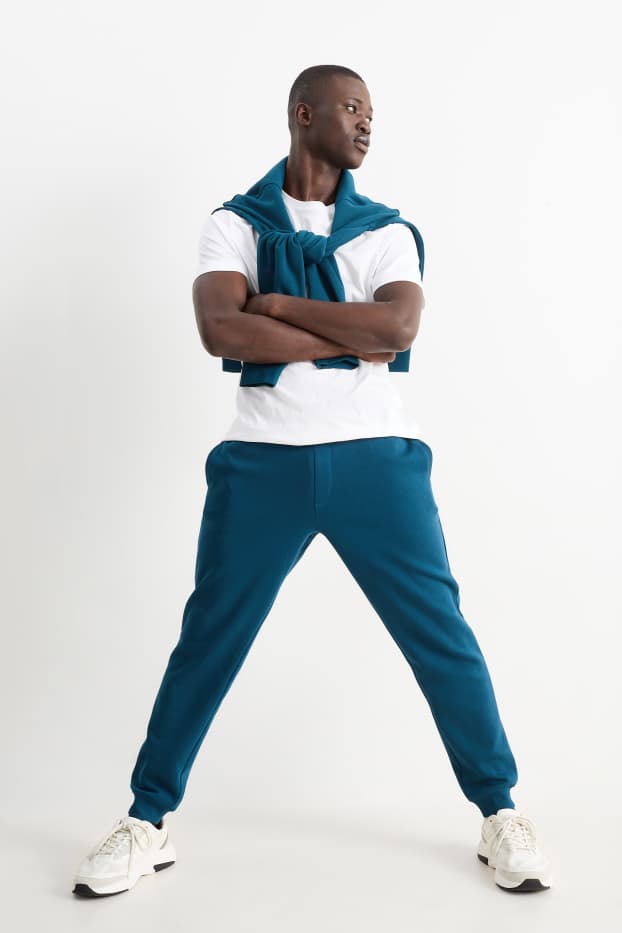 Hommes - Pantalon de jogging - bleu foncé