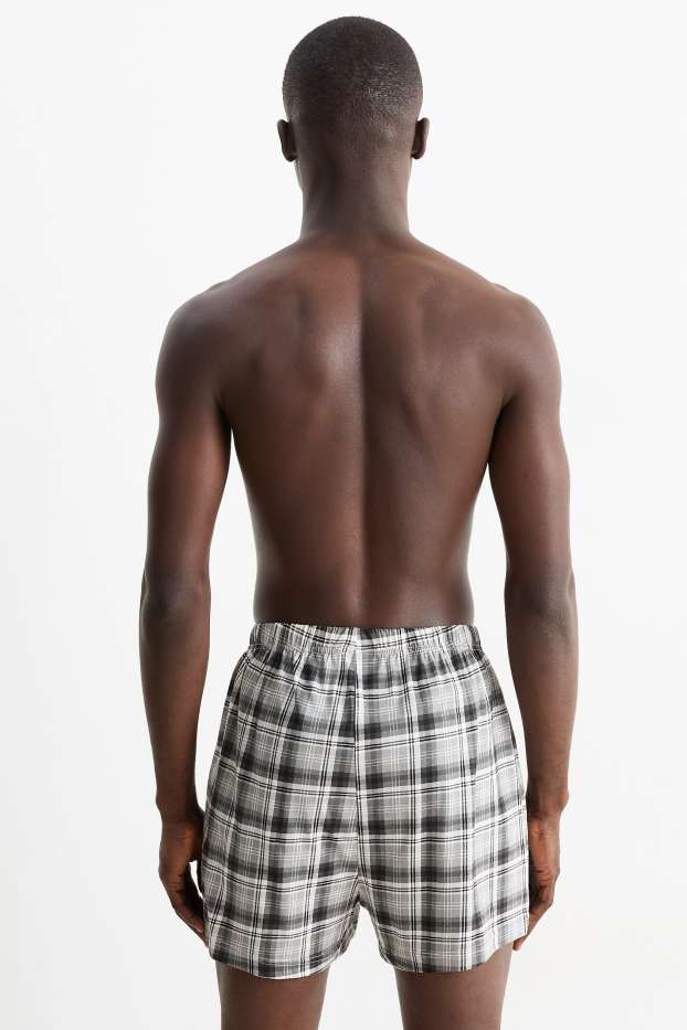 Herren - Multipack 2er - Boxershorts - Jersey - schwarz