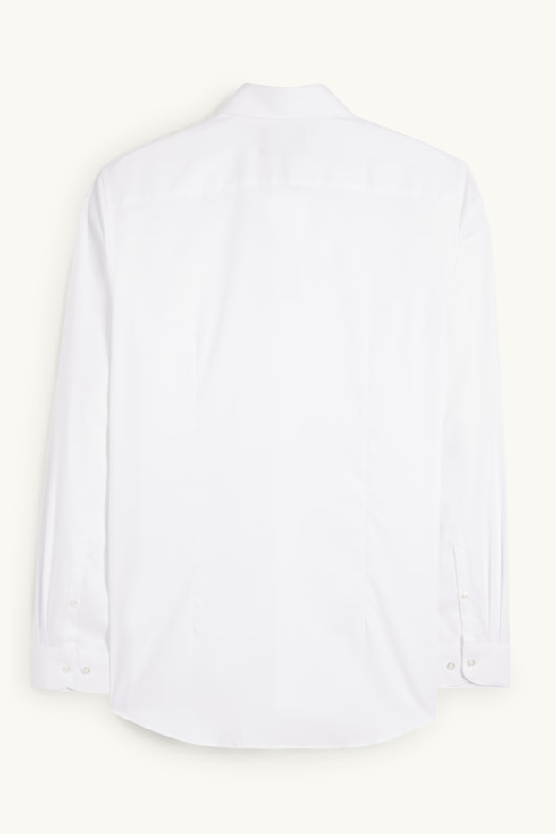 Home - Camisa formal - slim fit - Kent - fàcil de planxar - blanc