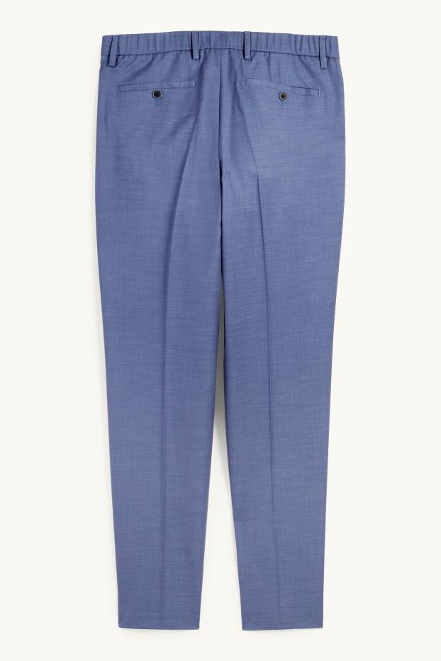 Hommes - Pantalon de costume - regular fit - Flex - bleu