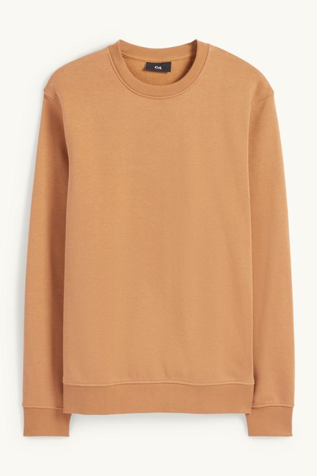 Heren - Sweatshirt - bruin