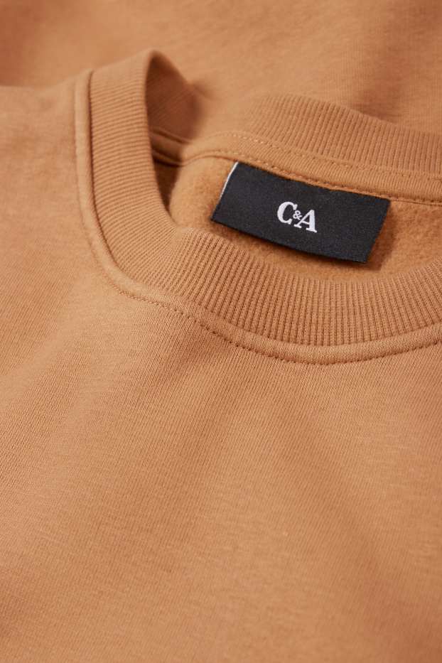 Heren - Sweatshirt - bruin