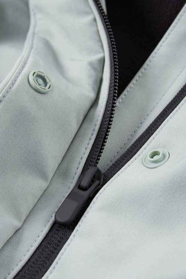 Damen - Softshelljacke mit Kapuze - wasserabweisend - 4 Way Stretch - mintgrün