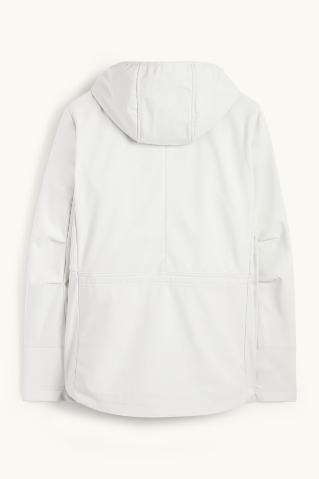 Femei - Geacă softshell cu glugă - rezistentă la apă - 4 Way Stretch - bej deschis