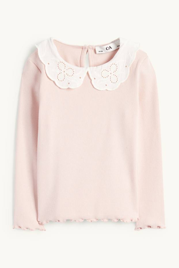 Bambine - Maglia a maniche lunghe - rosa