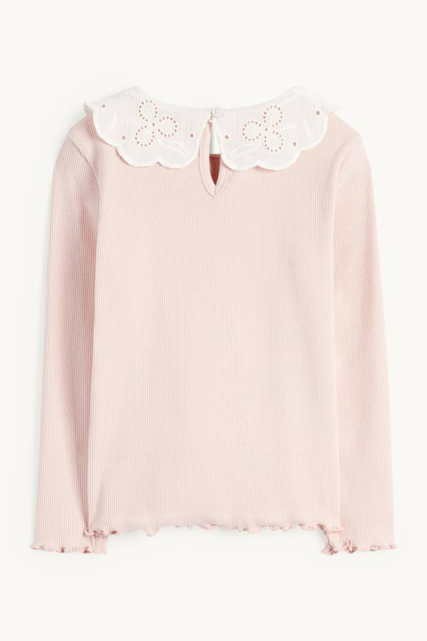 Bambine - Maglia a maniche lunghe - rosa