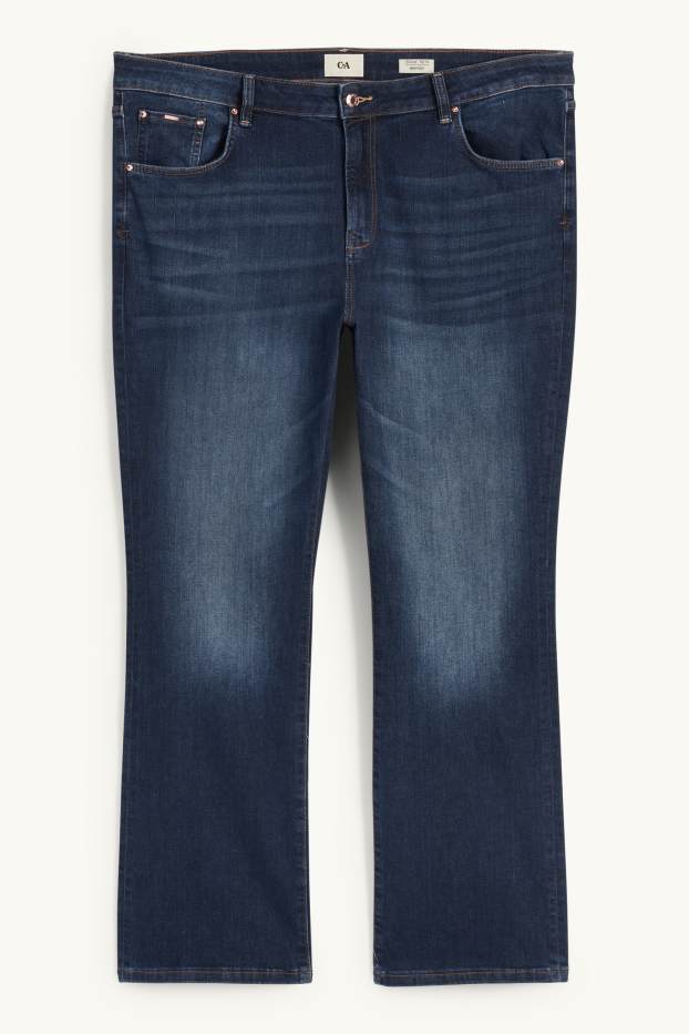 Dona - Bootcut jeans - mid waist - texà blau fosc