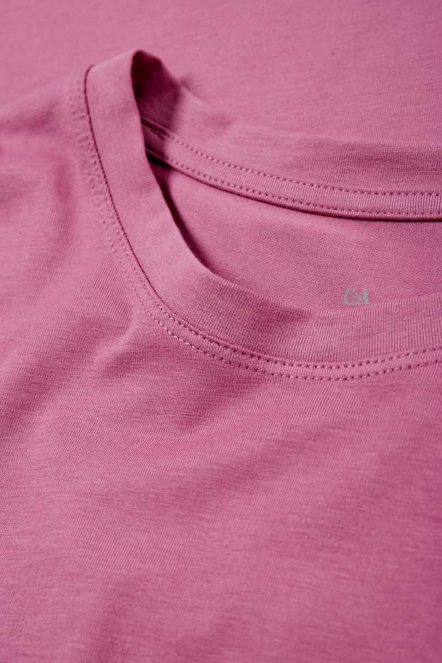 Donna - Maglia a maniche lunghe basic - viola
