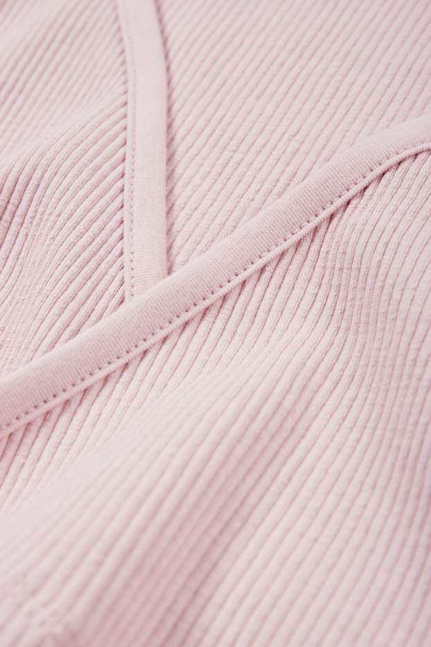 Dona - Samarreta crop de màniga curta - rosa