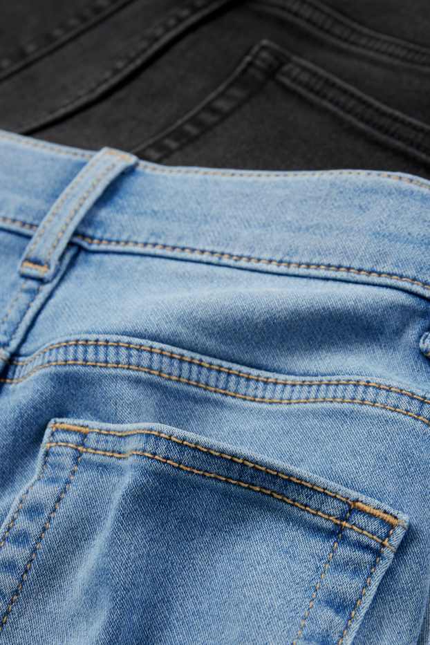 Nen - Paquet de 2 - skinny jeans - cinturilla extraestreta - texà blau