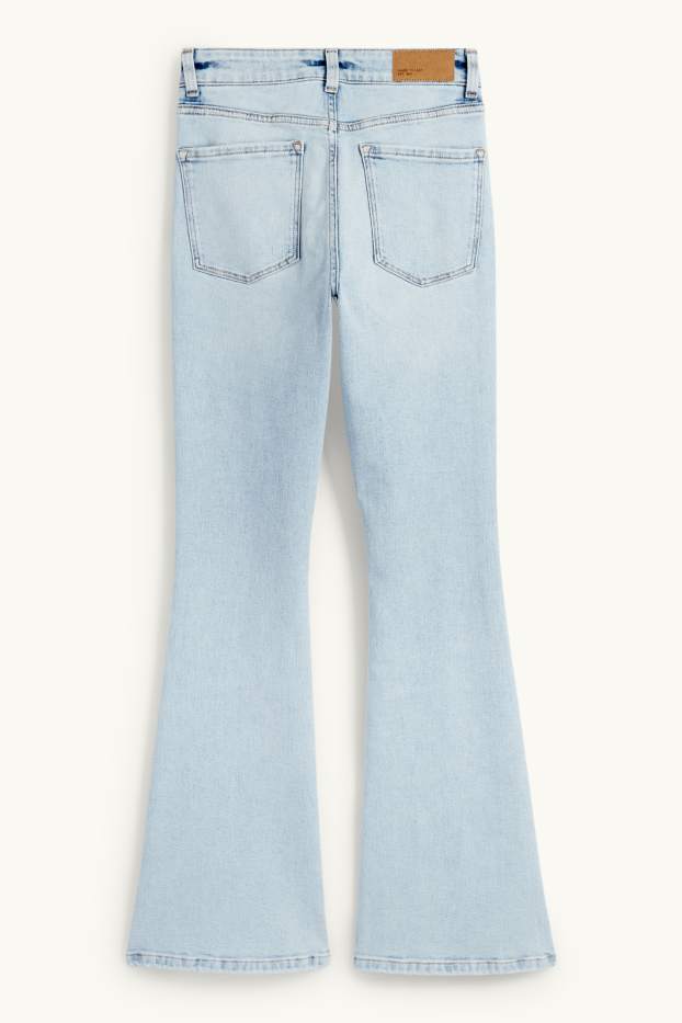 Femmes - Flared jean - mid waist - LYCRA® - jean bleu clair