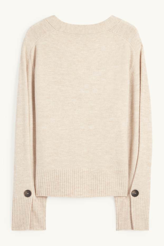 Femmes - Gilet en maille - beige