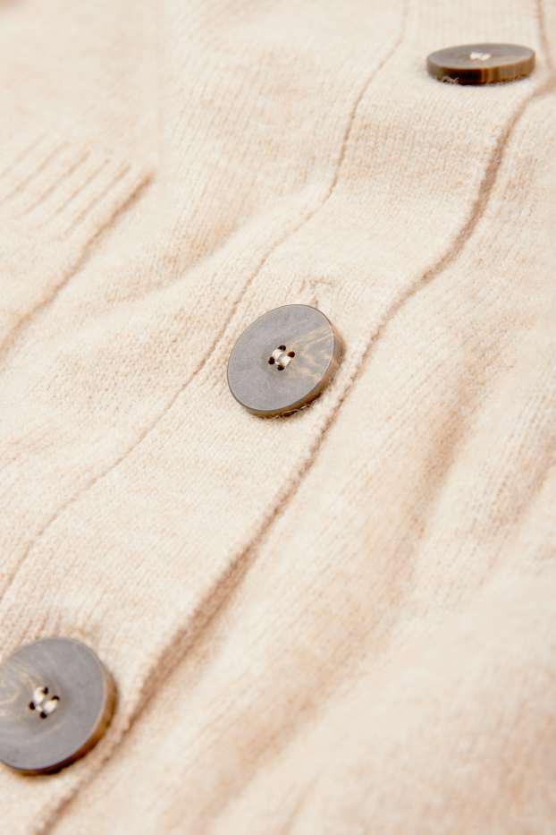Femmes - Gilet en maille - beige