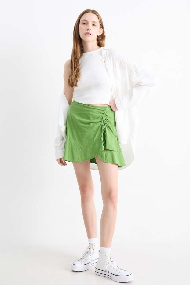 Dames - Minirok - groen