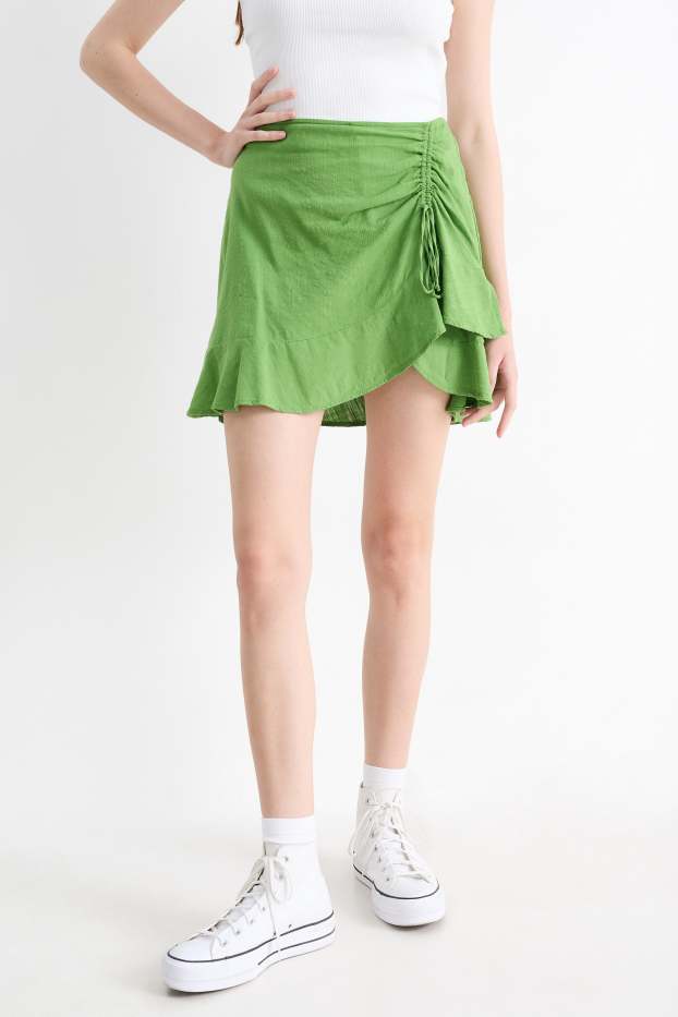 Dames - Minirok - groen