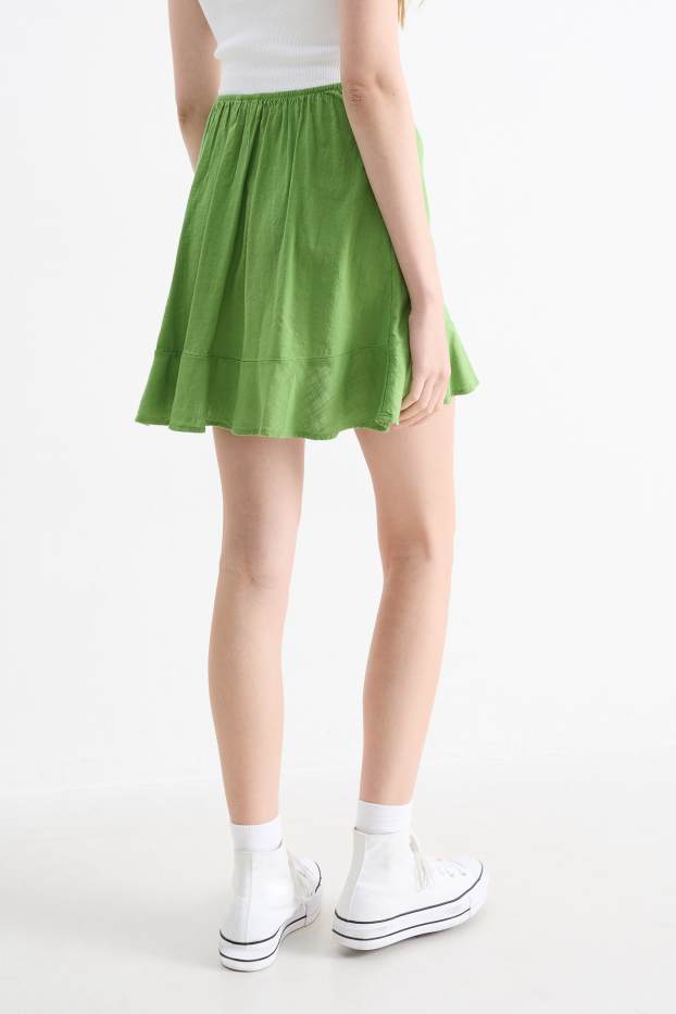 Dames - Minirok - groen