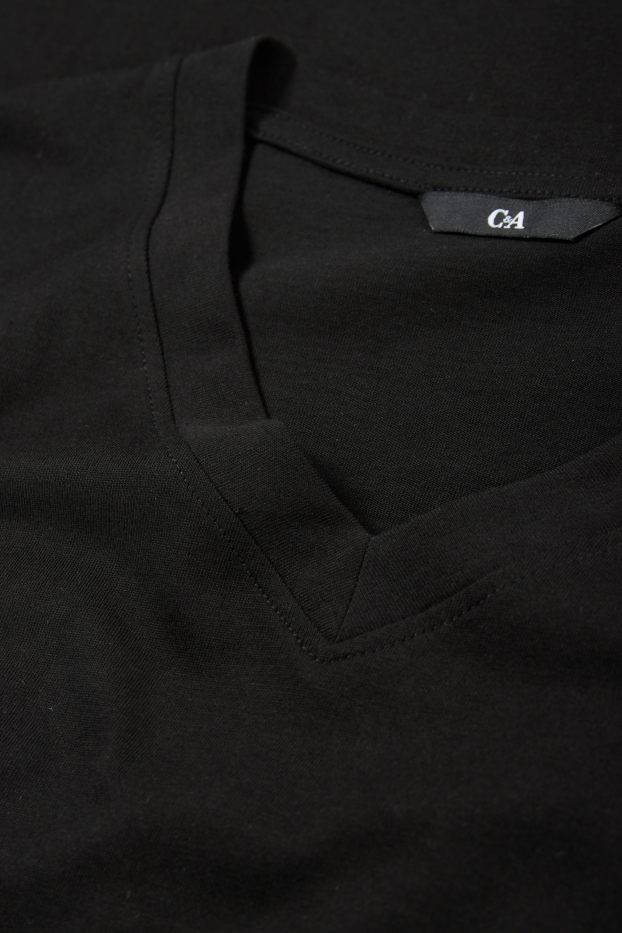 Heren - Set van 2 - T-shirt - zwart