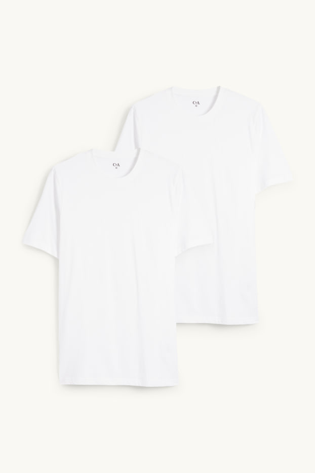 Uomo - Confezione da 2 - canottiera - bianco