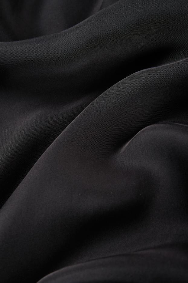 Damen - Satin-Rock - schwarz