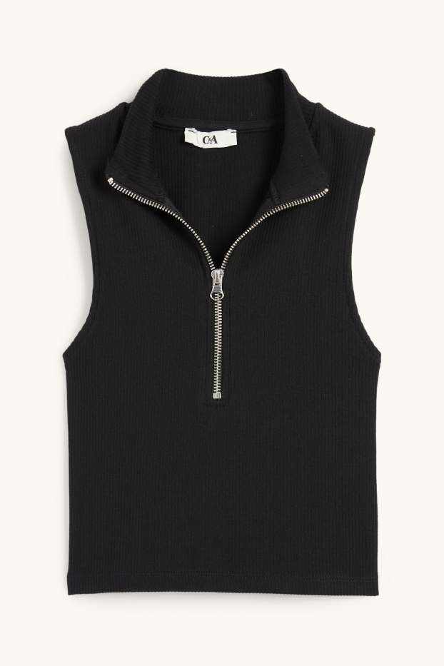 Dona - Samarreta crop - negre