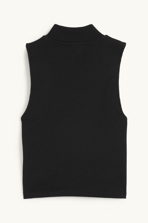 Dona - Samarreta crop - negre