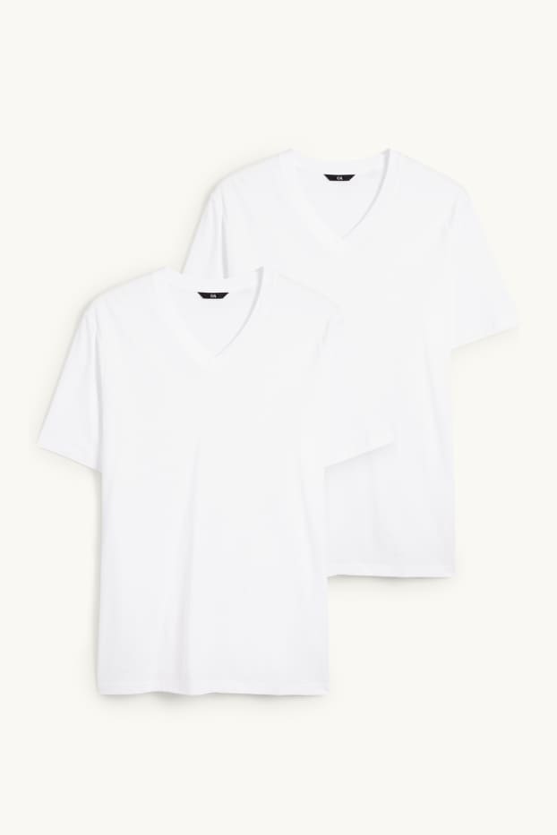 Herren - Multipack 2er - T-Shirt  - weiss