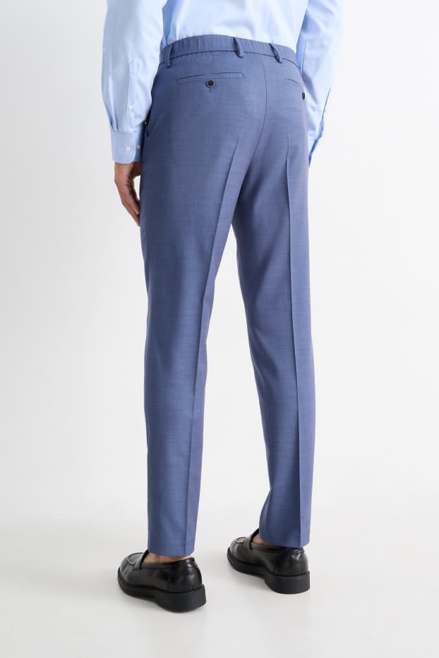 Hommes - Pantalon de costume - regular fit - Flex - bleu