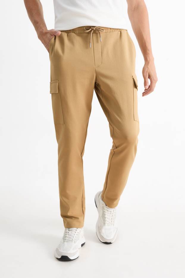 Hommes - Pantalon de jogging cargo - Flex - kaki