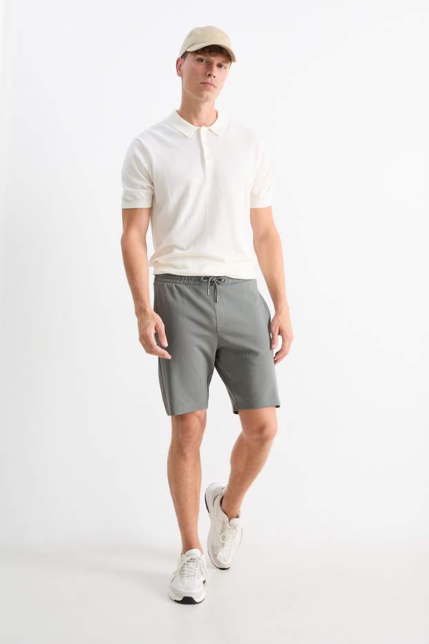 Home - Pantalons curts de xandall - verd
