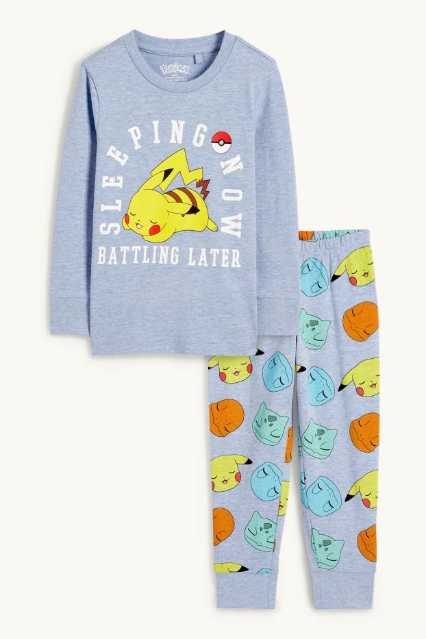 Kinderen: jongens - Pokémon - pyjama - 2-delig - lichtblauw