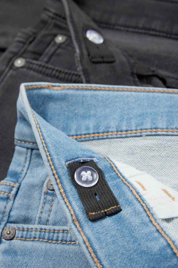 Nen - Paquet de 2 - slim jeans - cinturilla extraampla - blau