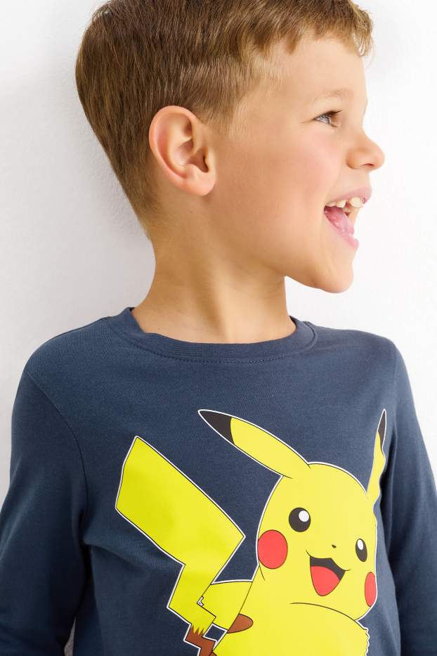 Copii - Băieți - Multipack 3 buc. - Pokémon - tricou cu mânecă lungă - albastru închis