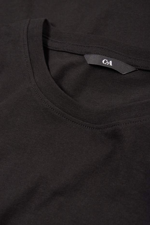 Hommes - Lot de 3 - T-shirts - regular fit - noir