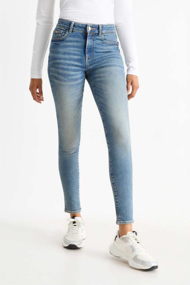 Femmes - Skinny jean - mid waist - shaping jean - Flex - LYCRA® - jean bleu