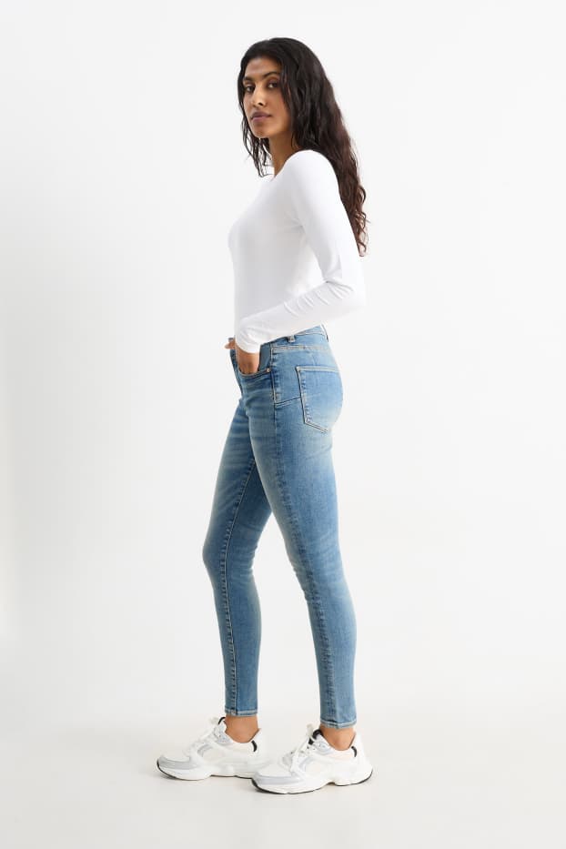 Femmes - Skinny jean - mid waist - shaping jean - Flex - LYCRA® - jean bleu