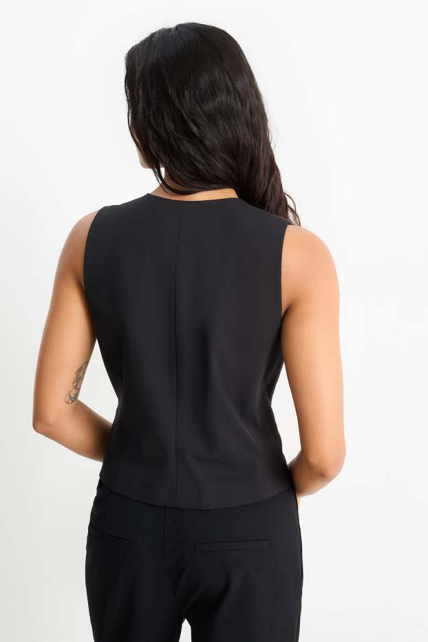 Women - Business waistcoat - fitted - Mix & match - black