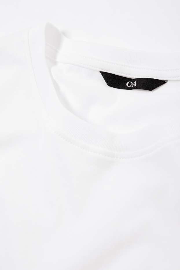 Men - Multipack of 3 - T-shirt - regular fit - white