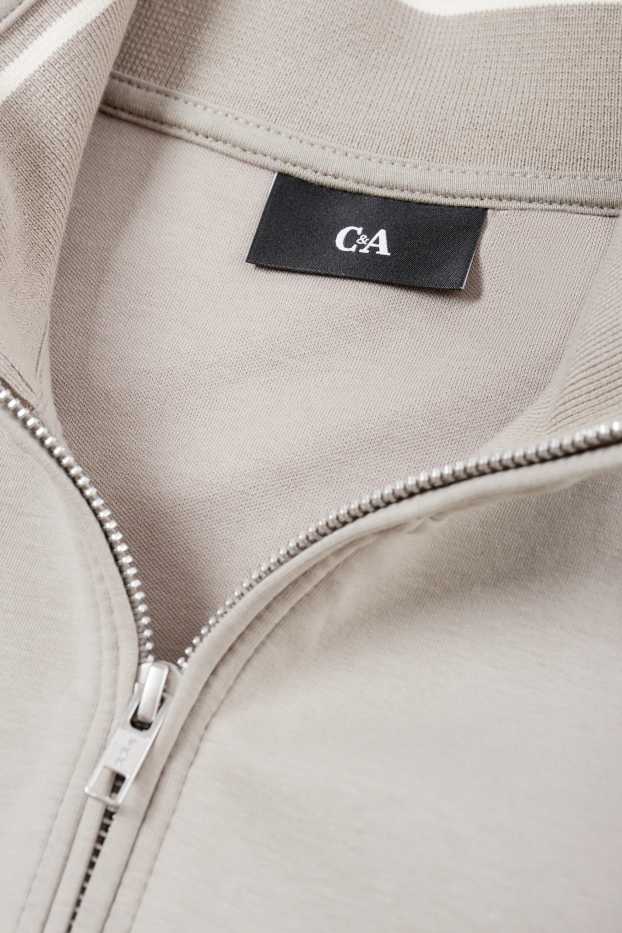Men - Zip-through sweatshirt - light gray