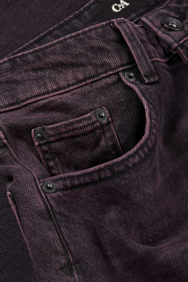 Damen - Mom Jeans - High Waist - LYCRA® - schwarz
