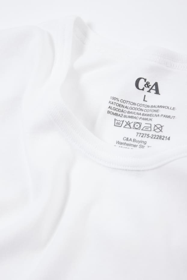 Men - Multipack of 3 - vest - skinny rib - seamless - white