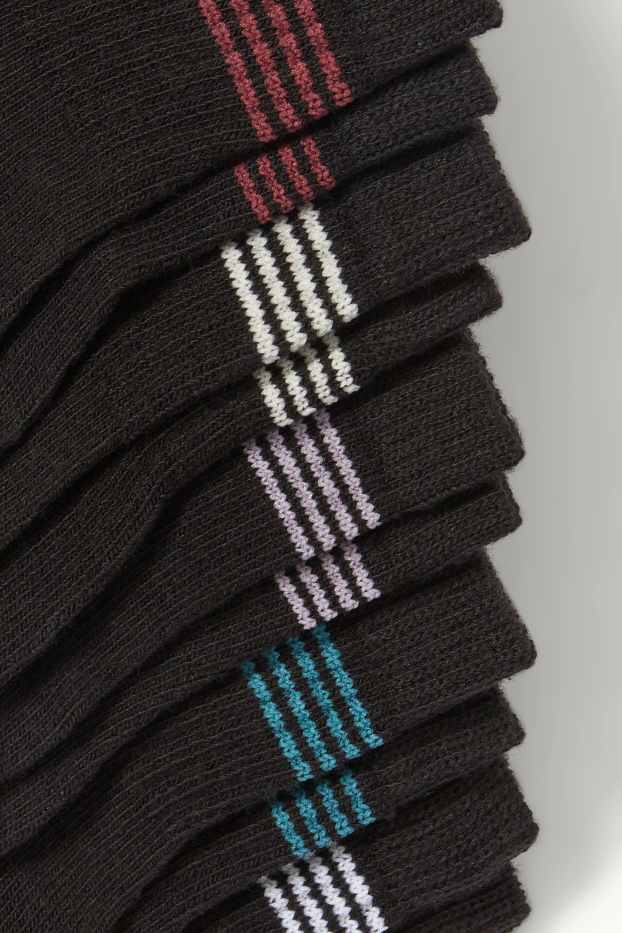 Bărbați - Multipack 5 perechi - șosete scurte - negru