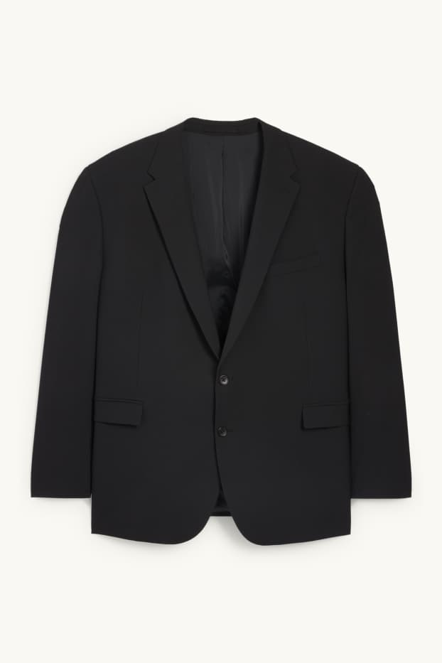 Hommes - Veste de costume - regular fit - Flex - 4 Way Stretch - noir