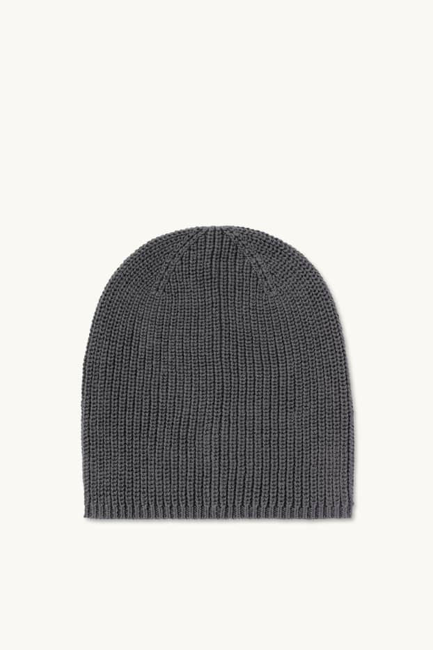 Hommes - Bonnet en maille - gris foncé