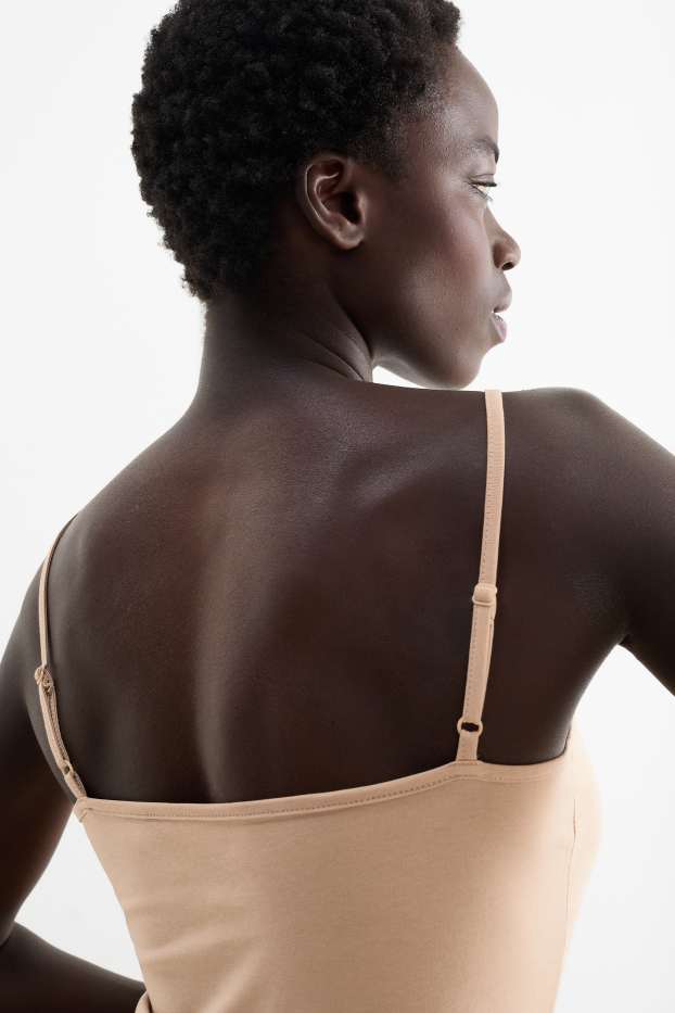 Damen - Multipack 2er - Top - schwarz / beige