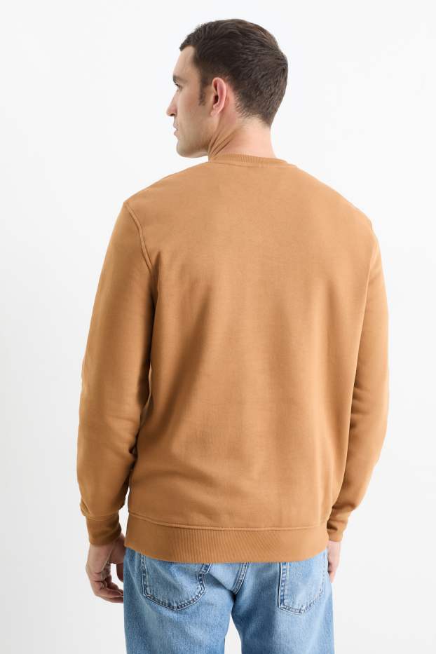 Heren - Sweatshirt - bruin