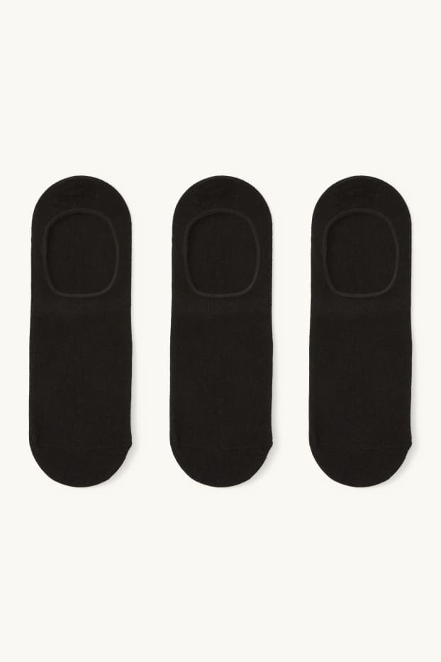 Hommes - Lot de 3 paires - chaussinettes - gris / vert